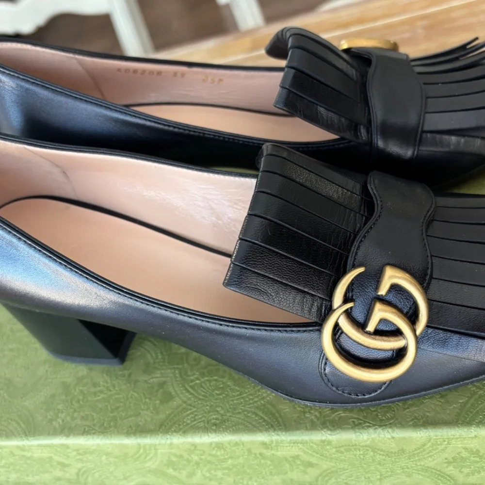 GUCCI SHOES MALAGA  NERO SIZE 9 - Picture 9 of 14
